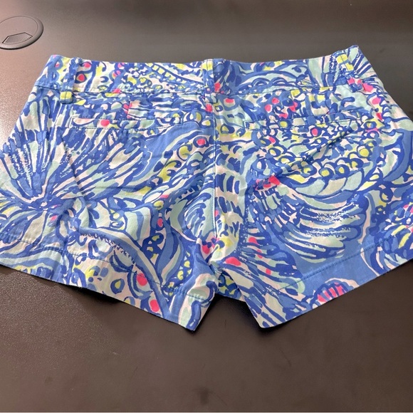Lilly Pulitzer Shorts The Walsh Women's Blue Yellow Pink Size 0 - Picture 8 of 8